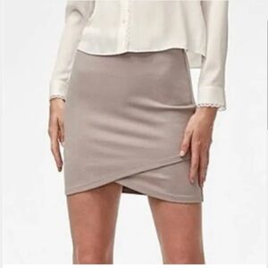Talula Grey Criss-Cross Mini Skirt XS